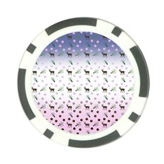 Ombre Deer Pattern Poker Chip Card Guard by snowwhitegirl