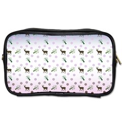 Ombre Deer Pattern Toiletries Bag (one Side) by snowwhitegirl