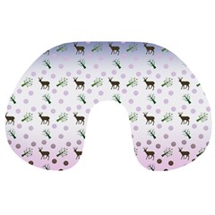 Ombre Deer Pattern Travel Neck Pillows by snowwhitegirl