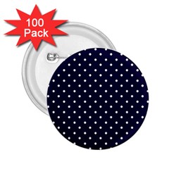 Little  Dots Navy Blue 2 25  Buttons (100 Pack)  by snowwhitegirl