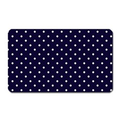 Little  Dots Navy Blue Magnet (rectangular) by snowwhitegirl