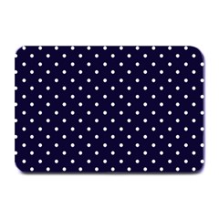 Little  Dots Navy Blue Plate Mats by snowwhitegirl