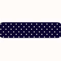 Little  Dots Navy Blue Large Bar Mats by snowwhitegirl