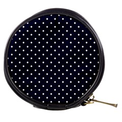 Little  Dots Navy Blue Mini Makeup Bag by snowwhitegirl