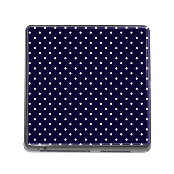 Little  Dots Navy Blue Memory Card Reader (Square 5 Slot)