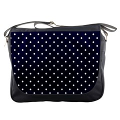 Little  Dots Navy Blue Messenger Bag by snowwhitegirl