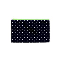 Little  Dots Navy Blue Cosmetic Bag (xs)