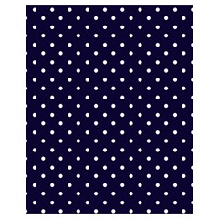 Little  Dots Navy Blue Drawstring Bag (small) by snowwhitegirl