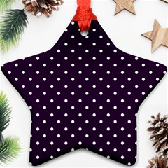 Little  Dots Purple Ornament (star) by snowwhitegirl