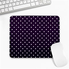 Little  Dots Purple Large Mousepads by snowwhitegirl