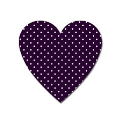 Little  Dots Purple Heart Magnet by snowwhitegirl