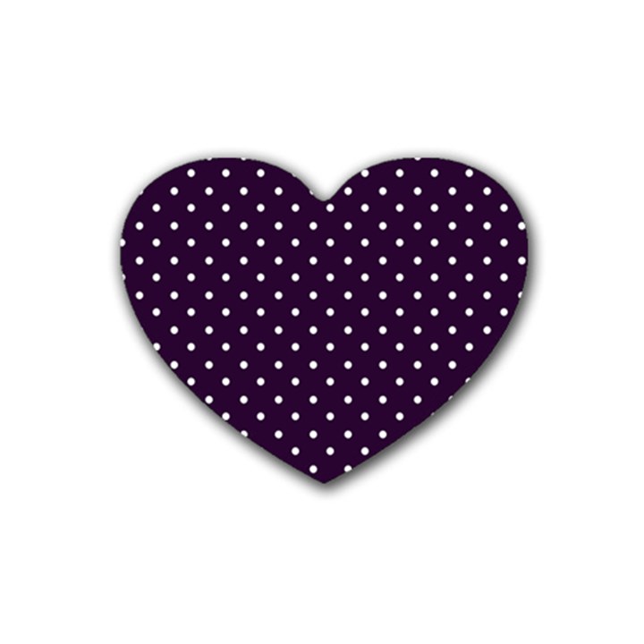 Little  Dots Purple Heart Coaster (4 pack) 