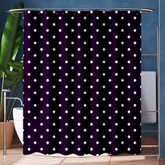 Little  Dots Purple Shower Curtain 60  X 72  (medium)  by snowwhitegirl