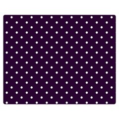 Little  Dots Purple Double Sided Flano Blanket (medium)  by snowwhitegirl