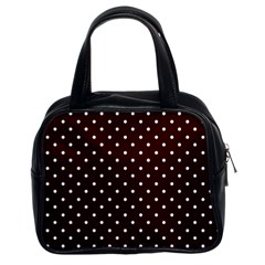 Little  Dots Maroon Classic Handbag (two Sides) by snowwhitegirl