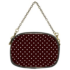 Little  Dots Maroon Chain Purse (one Side) by snowwhitegirl