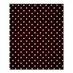 Little  Dots Maroon Shower Curtain 60  X 72  (medium)  by snowwhitegirl