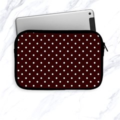 Little  Dots Maroon Apple Ipad Mini Zipper Cases by snowwhitegirl