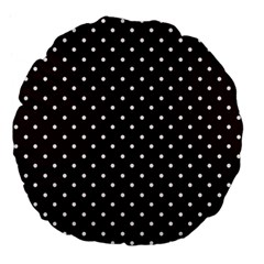 Little  Dots Maroon Large 18  Premium Flano Round Cushions by snowwhitegirl