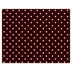 Little  Dots Maroon Double Sided Flano Blanket (medium)  by snowwhitegirl