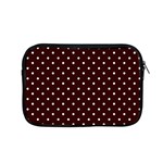 Little  Dots Maroon Apple MacBook Pro 15  Zipper Case Front