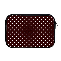 Little  Dots Maroon Apple Macbook Pro 17  Zipper Case by snowwhitegirl