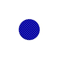 Little  Dots Royal Blue 1  Mini Buttons by snowwhitegirl