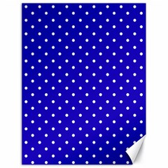 Little  Dots Royal Blue Canvas 18  X 24  by snowwhitegirl