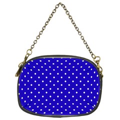 Little  Dots Royal Blue Chain Purse (two Sides) by snowwhitegirl