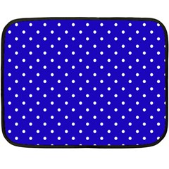 Little  Dots Royal Blue Fleece Blanket (mini) by snowwhitegirl