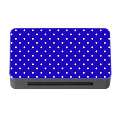 Little  Dots Royal Blue Memory Card Reader With Cf by snowwhitegirl