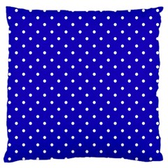 Little  Dots Royal Blue Large Cushion Case (two Sides)