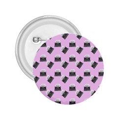 Retro Typewriter Pink Pattern 2 25  Buttons by snowwhitegirl