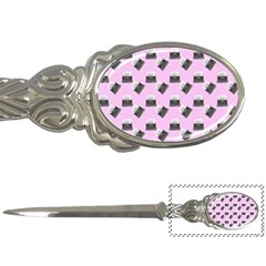 Retro Typewriter Pink Pattern Letter Opener by snowwhitegirl