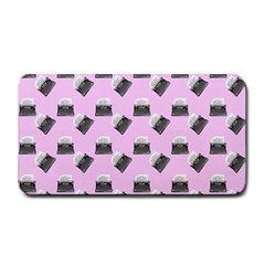 Retro Typewriter Pink Pattern Medium Bar Mats by snowwhitegirl