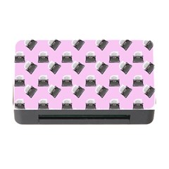 Retro Typewriter Pink Pattern Memory Card Reader With Cf by snowwhitegirl