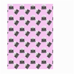 Retro Typewriter Pink Pattern Large Garden Flag (two Sides)