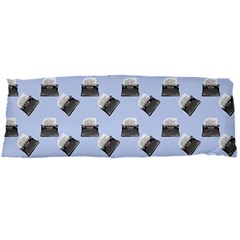 Retro Typewriter Blue Pattern Body Pillow Case Dakimakura (two Sides)