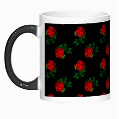 Red Roses Black Morph Mugs by snowwhitegirl