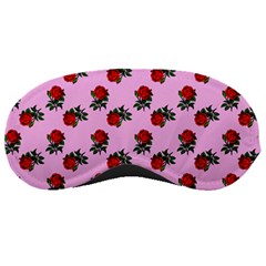 Red Roses Pink Sleeping Masks by snowwhitegirl