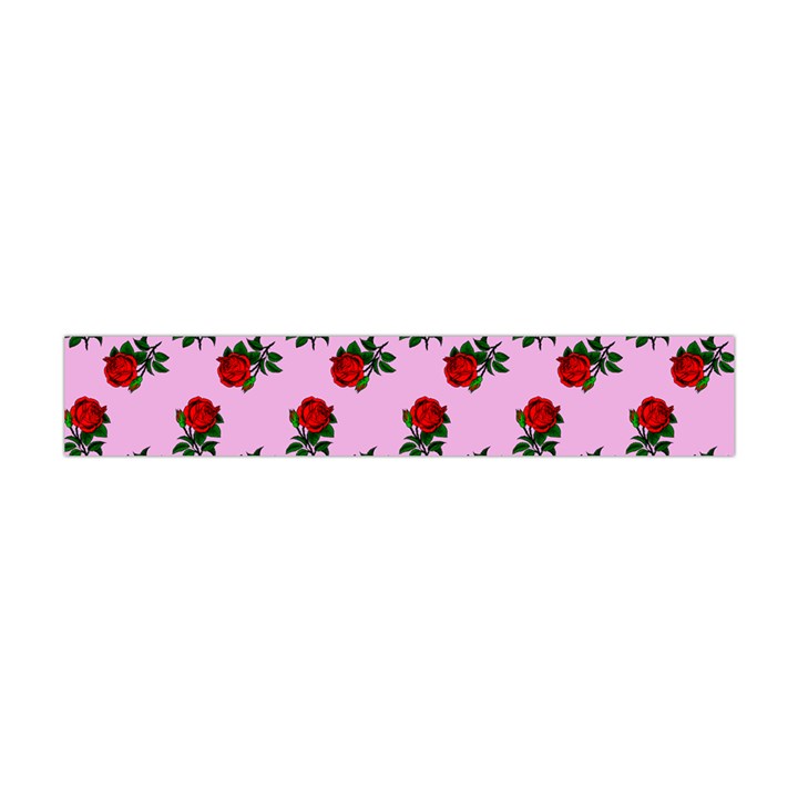 Red Roses Pink Flano Scarf (Mini)