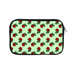 Red Roses Green Apple Macbook Pro 13  Zipper Case by snowwhitegirl