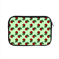 Red Roses Green Apple Macbook Pro 15  Zipper Case by snowwhitegirl