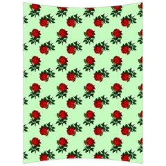 Red Roses Green Back Support Cushion by snowwhitegirl