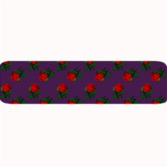 Red Roses Purple Large Bar Mats by snowwhitegirl