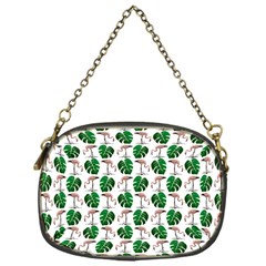 Flamingo Leaf Patttern Chain Purse (one Side) by snowwhitegirl