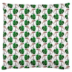 Flamingo Leaf Patttern Standard Flano Cushion Case (one Side) by snowwhitegirl