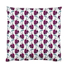 Flamingo Leaf Patttern Blue Standard Cushion Case (one Side) by snowwhitegirl