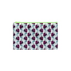 Flamingo Leaf Patttern Blue Cosmetic Bag (xs) by snowwhitegirl