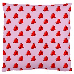 Kawai Hearts Large Cushion Case (one Side) by snowwhitegirl